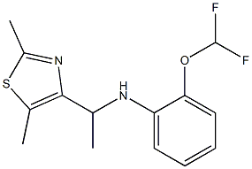  2-(difluoromethoxy)-N-[1-(2,5-dimethyl-1,3-thiazol-4-yl)ethyl]aniline