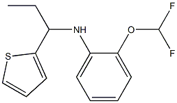 2-(difluoromethoxy)-N-[1-(thiophen-2-yl)propyl]aniline Struktur