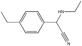 2-(ethylamino)-2-(4-ethylphenyl)acetonitrile,,结构式