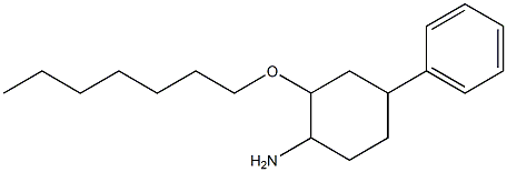 2-(heptyloxy)-4-phenylcyclohexan-1-amine Struktur