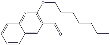 2-(heptyloxy)quinoline-3-carbaldehyde 化学構造式