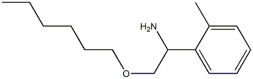 2-(hexyloxy)-1-(2-methylphenyl)ethan-1-amine 化学構造式