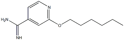 2-(hexyloxy)pyridine-4-carboximidamide 结构式