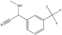 2-(methylamino)-2-[3-(trifluoromethyl)phenyl]acetonitrile Struktur