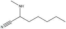 2-(methylamino)heptanenitrile 化学構造式