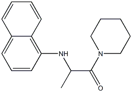 2-(naphthalen-1-ylamino)-1-(piperidin-1-yl)propan-1-one,,结构式