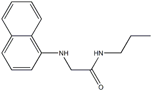 2-(naphthalen-1-ylamino)-N-propylacetamide Structure