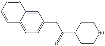 2-(naphthalen-2-yl)-1-(piperazin-1-yl)ethan-1-one Structure