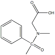 2-(N-methyl-1-phenylacetamido)acetic acid,,结构式