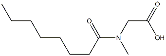 2-(N-methyloctanamido)acetic acid Structure