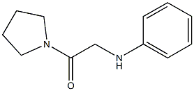 2-(phenylamino)-1-(pyrrolidin-1-yl)ethan-1-one,,结构式