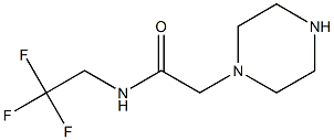 2-(piperazin-1-yl)-N-(2,2,2-trifluoroethyl)acetamide 化学構造式