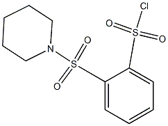 2-(piperidine-1-sulfonyl)benzene-1-sulfonyl chloride Struktur