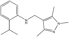 2-(propan-2-yl)-N-[(1,3,5-trimethyl-1H-pyrazol-4-yl)methyl]aniline Struktur