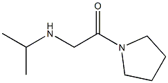 2-(propan-2-ylamino)-1-(pyrrolidin-1-yl)ethan-1-one 结构式