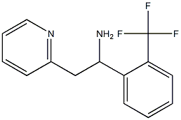 2-(pyridin-2-yl)-1-[2-(trifluoromethyl)phenyl]ethan-1-amine Structure