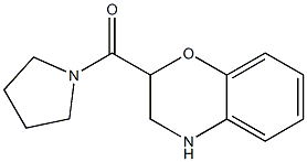 2-(pyrrolidin-1-ylcarbonyl)-3,4-dihydro-2H-1,4-benzoxazine Structure