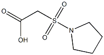 2-(pyrrolidine-1-sulfonyl)acetic acid Struktur
