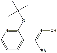 2-(tert-butoxy)-N'-hydroxypyridine-3-carboximidamide,,结构式