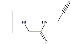 2-(tert-butylamino)-N-(cyanomethyl)acetamide,,结构式