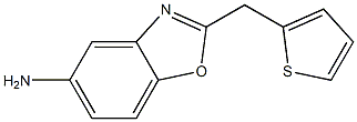2-(thien-2-ylmethyl)-1,3-benzoxazol-5-amine,,结构式