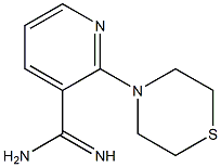 2-(thiomorpholin-4-yl)pyridine-3-carboximidamide 结构式