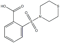 2-(thiomorpholine-4-sulfonyl)benzoic acid 结构式