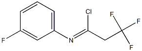 2,2,2-trifluoro-N-(3-fluorophenyl)ethanecarbonimidoyl chloride,,结构式