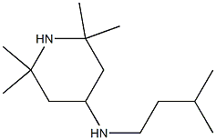 2,2,6,6-tetramethyl-N-(3-methylbutyl)piperidin-4-amine 化学構造式