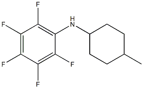 2,3,4,5,6-pentafluoro-N-(4-methylcyclohexyl)aniline Structure