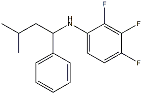 2,3,4-trifluoro-N-(3-methyl-1-phenylbutyl)aniline Structure