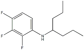 2,3,4-trifluoro-N-(heptan-4-yl)aniline Struktur
