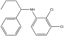 2,3-dichloro-N-(1-phenylbutyl)aniline,,结构式