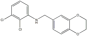 2,3-dichloro-N-(2,3-dihydro-1,4-benzodioxin-6-ylmethyl)aniline Structure