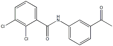 2,3-dichloro-N-(3-acetylphenyl)benzamide 化学構造式