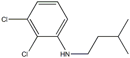 2,3-dichloro-N-(3-methylbutyl)aniline Struktur