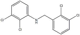 2,3-dichloro-N-[(2,3-dichlorophenyl)methyl]aniline Struktur