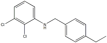 2,3-dichloro-N-[(4-ethylphenyl)methyl]aniline Structure