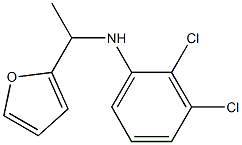 2,3-dichloro-N-[1-(furan-2-yl)ethyl]aniline Structure