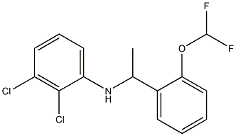 2,3-dichloro-N-{1-[2-(difluoromethoxy)phenyl]ethyl}aniline,,结构式