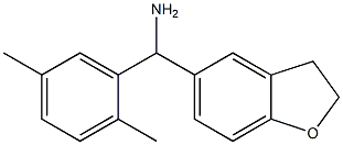 2,3-dihydro-1-benzofuran-5-yl(2,5-dimethylphenyl)methanamine Structure