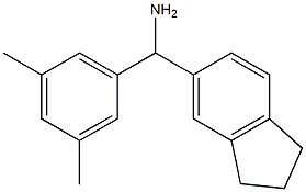 2,3-dihydro-1H-inden-5-yl(3,5-dimethylphenyl)methanamine Structure