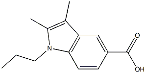 2,3-dimethyl-1-propyl-1H-indole-5-carboxylic acid Structure
