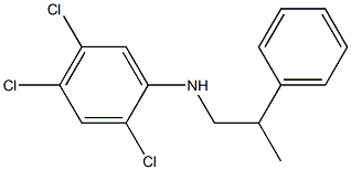 2,4,5-trichloro-N-(2-phenylpropyl)aniline Structure
