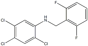 2,4,5-trichloro-N-[(2,6-difluorophenyl)methyl]aniline,,结构式