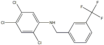 2,4,5-trichloro-N-{[3-(trifluoromethyl)phenyl]methyl}aniline