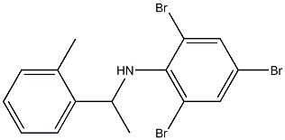 2,4,6-tribromo-N-[1-(2-methylphenyl)ethyl]aniline 化学構造式