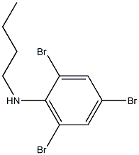 2,4,6-tribromo-N-butylaniline 化学構造式