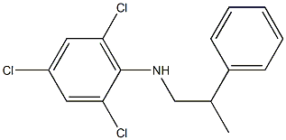 2,4,6-trichloro-N-(2-phenylpropyl)aniline,,结构式