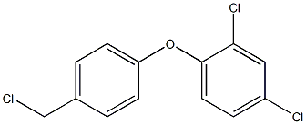 2,4-dichloro-1-[4-(chloromethyl)phenoxy]benzene 化学構造式